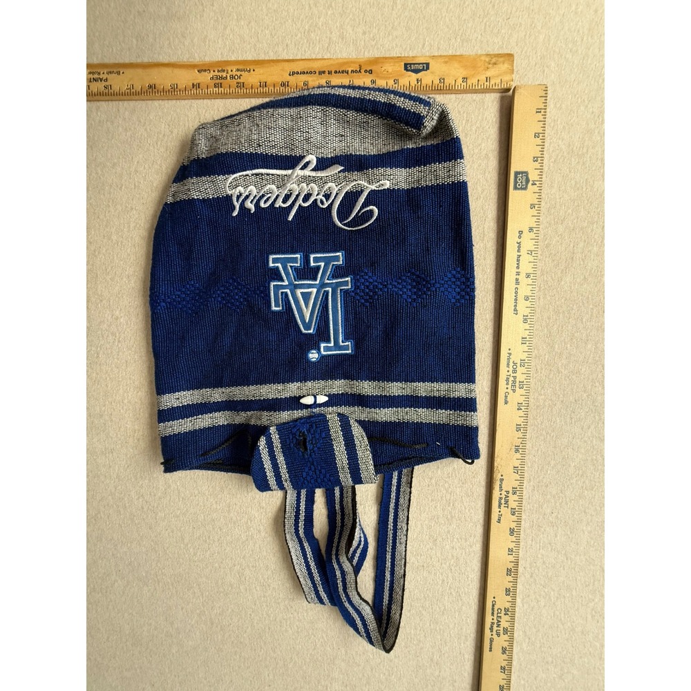Los Angeles Dodgers MLB Baja Woven Backpack Blue White Striped LA Logo Bag